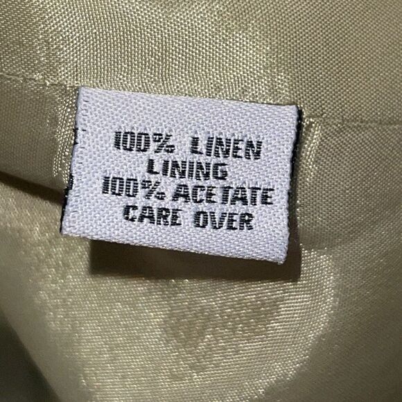 Trousers Etc. Womens‎ Linen Blend Button Front Notch Blazer Size 10 - Picture 7 of 11